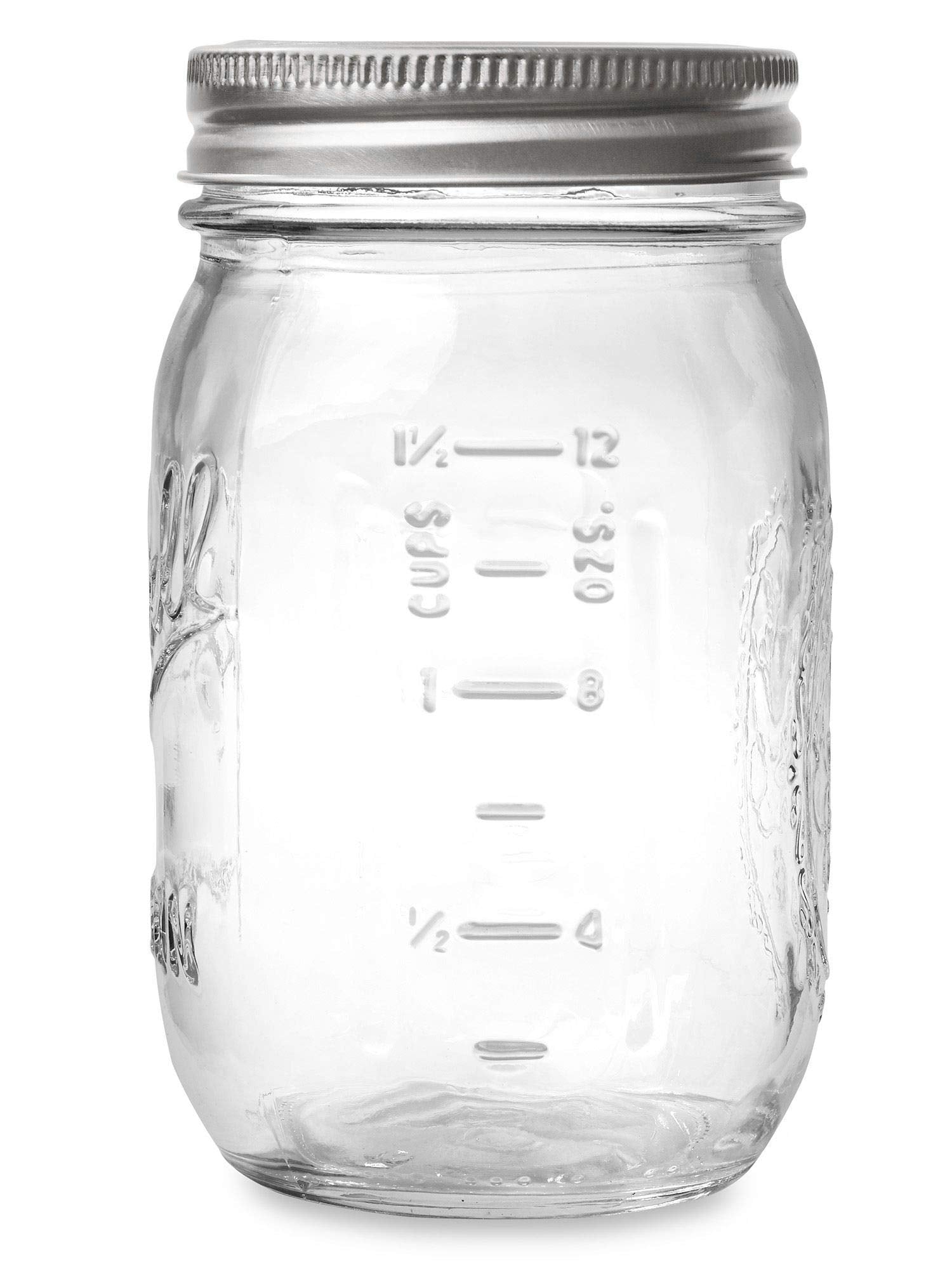 12-unit pack of Ball regular mouth mason jars