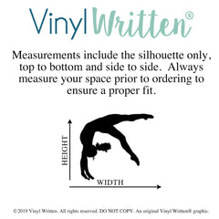 Ballerina silhouette wall decal for ballet decor