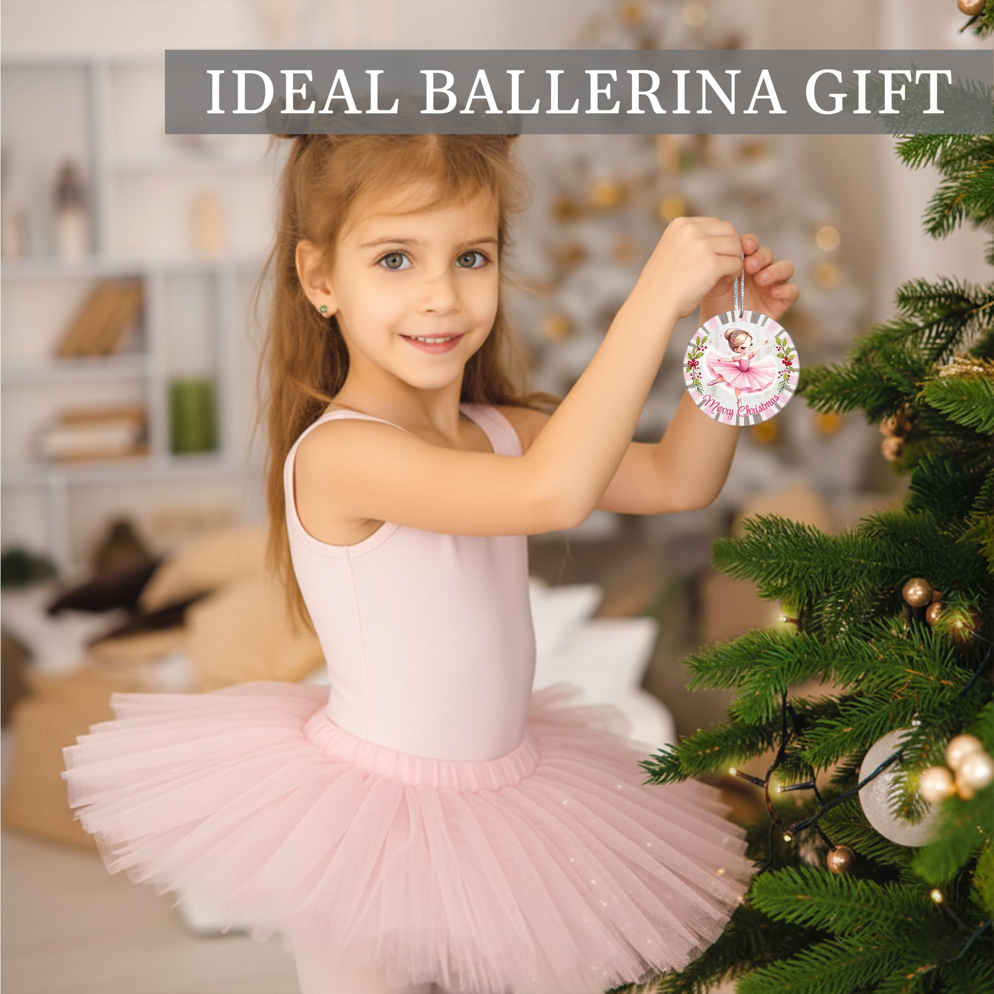 Ballet recital gifts concept with ornament
