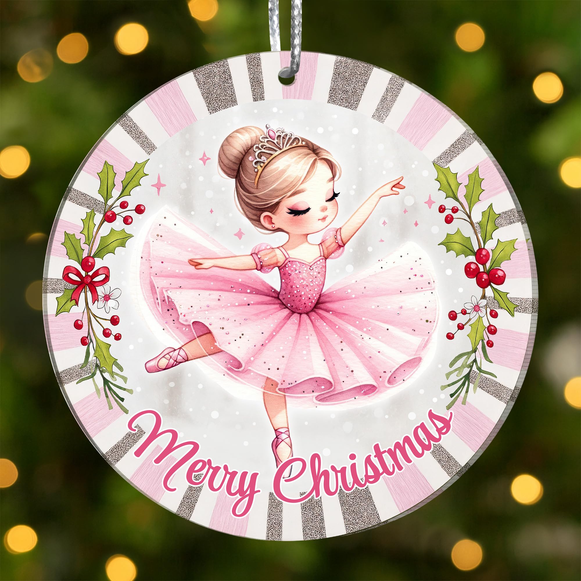 Girls ballet ornament on display image