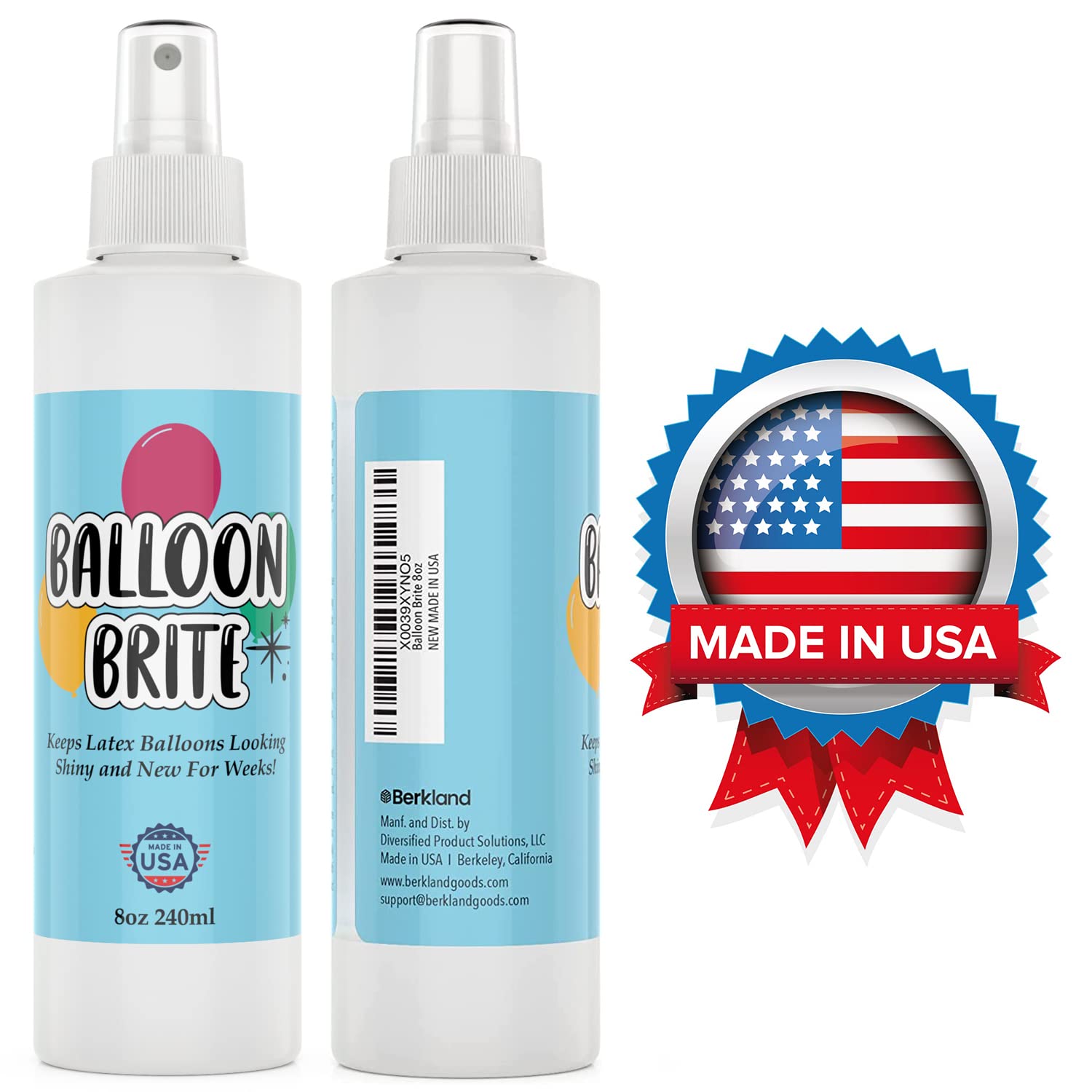 Balloon Shine spray ideal for latex balloons and arches