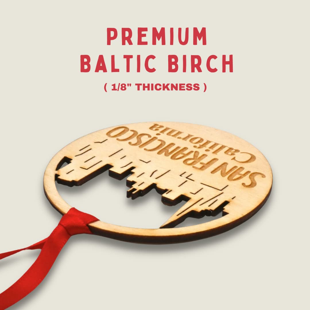One eighth inch thick ornament sealed for durability
