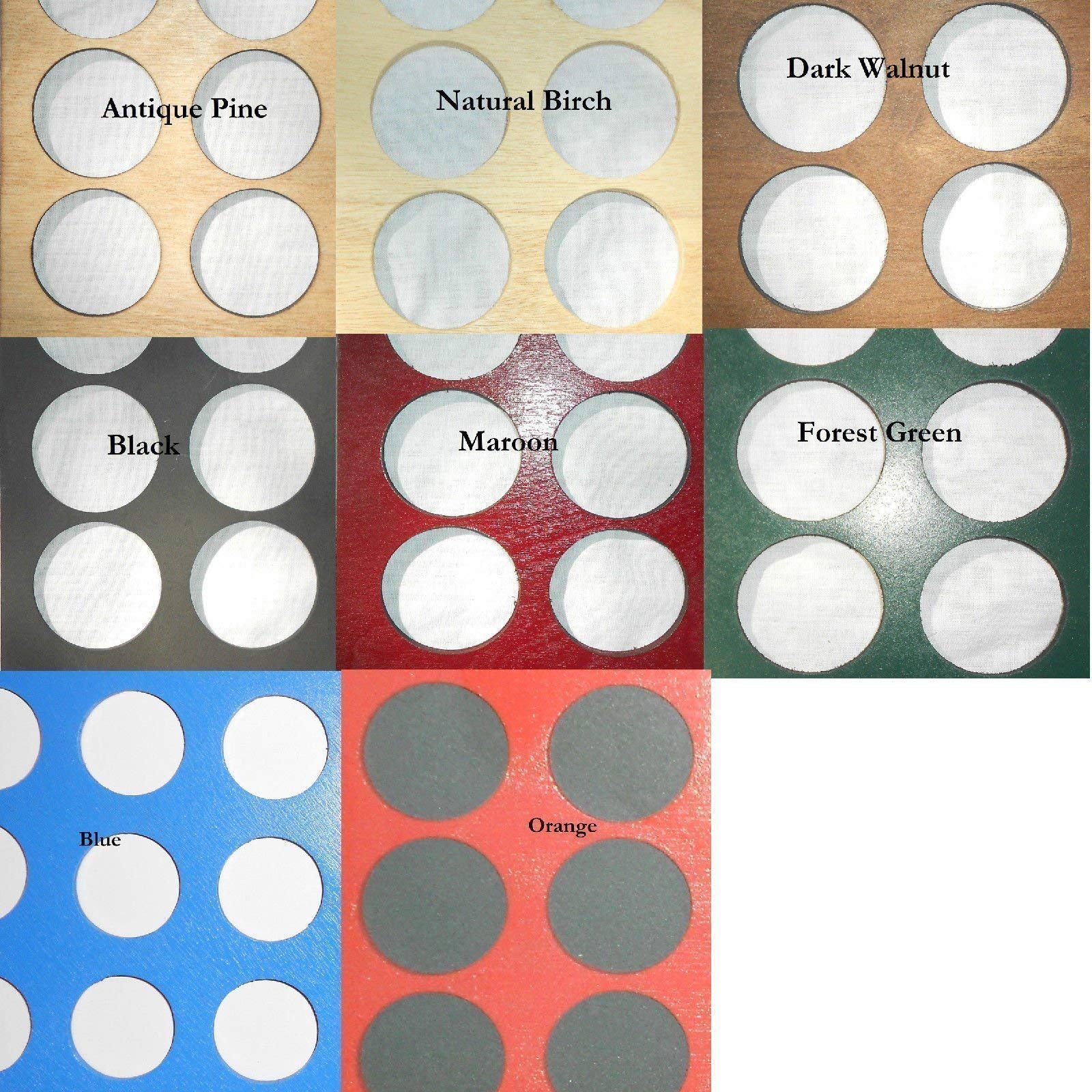 Baltic birch 1/8 inch Harley-Davidson chip insert with backer board and mat