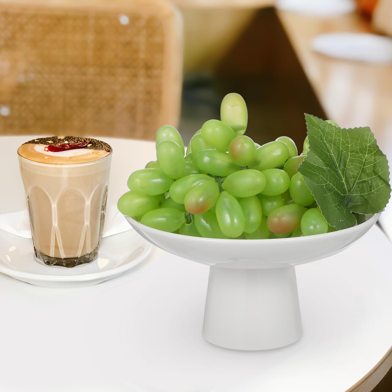 6.69 inch pedestal bowl for snacks and fruit