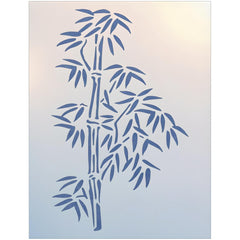The Artful Stencil Bamboo Asian Stencil Template 6.6x11