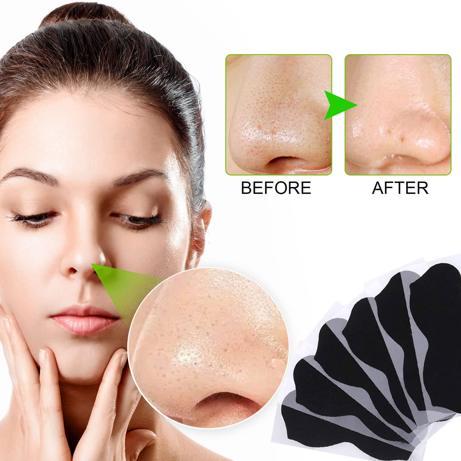 Bamboo charcoal nose strips packaging