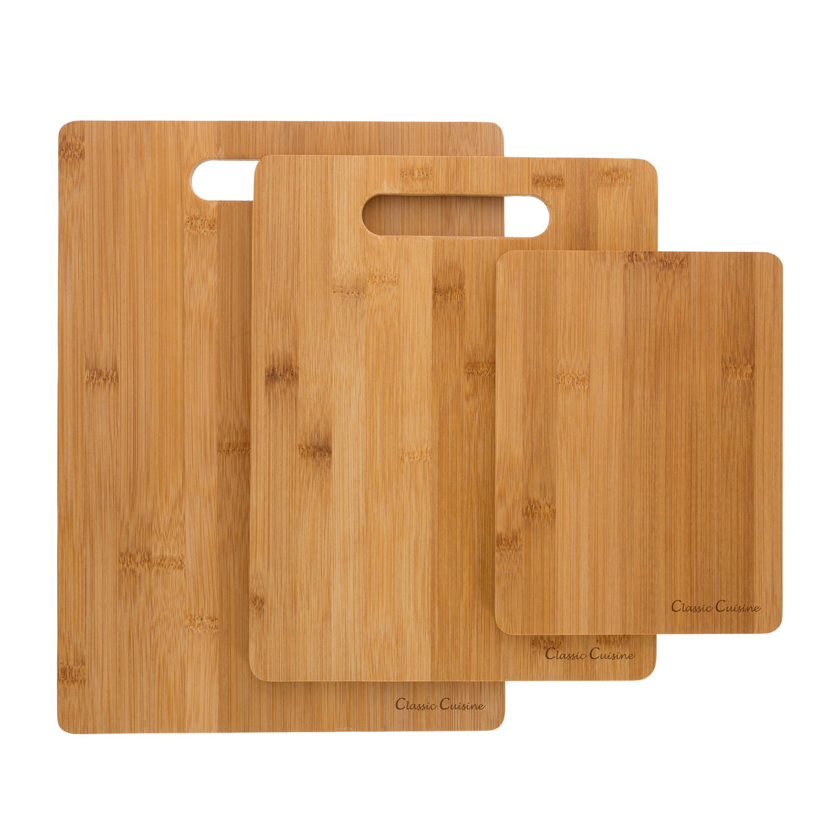 Classic Cuisine bamboo cutting board set small board 8x6