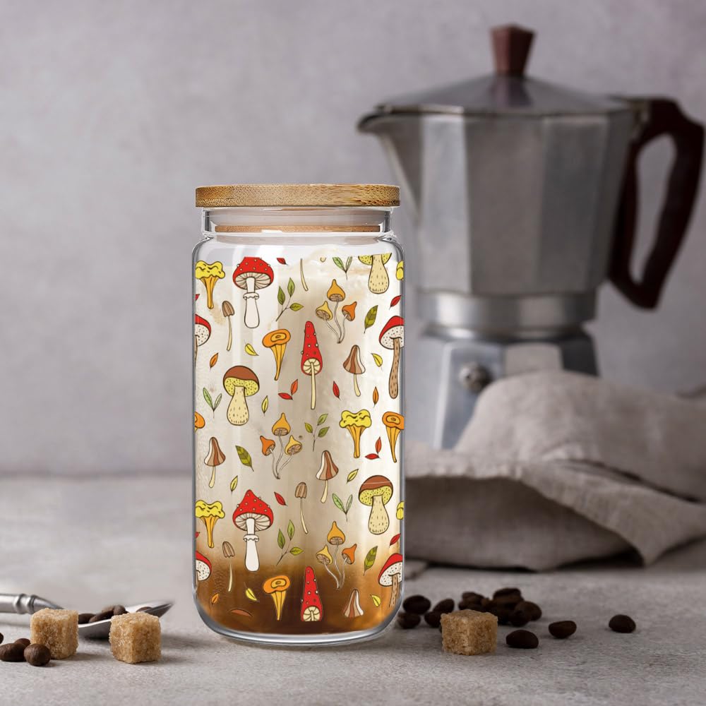 Glass cup showing drink color for hot and cold beverages