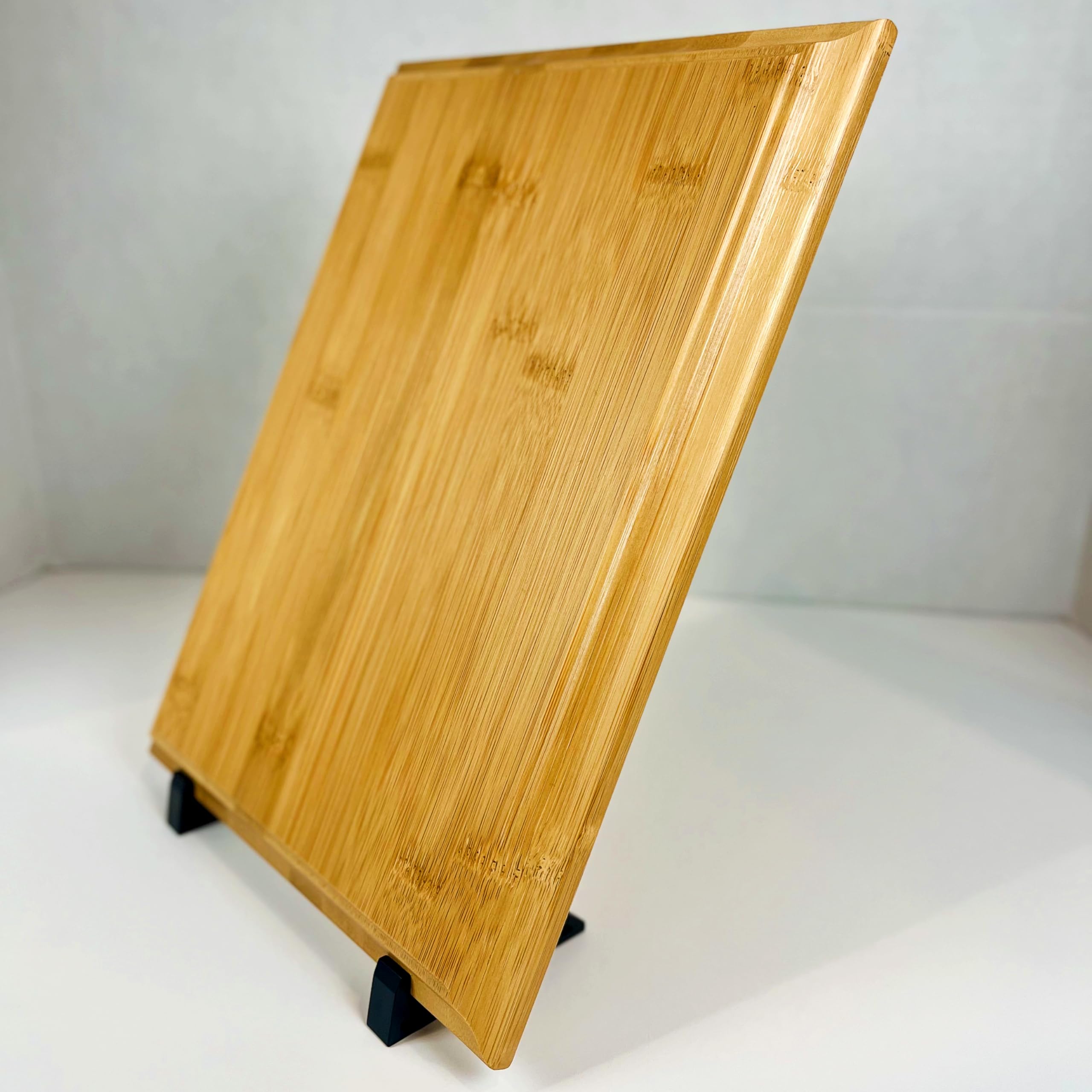 Back of bamboo plaque blank with keyhole mounting