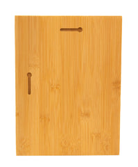 Beveled edge bamboo plaque blank for finished look