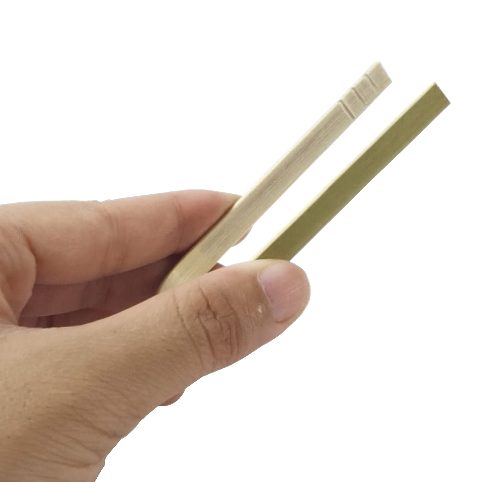 Disposable bamboo tongs for parties and events