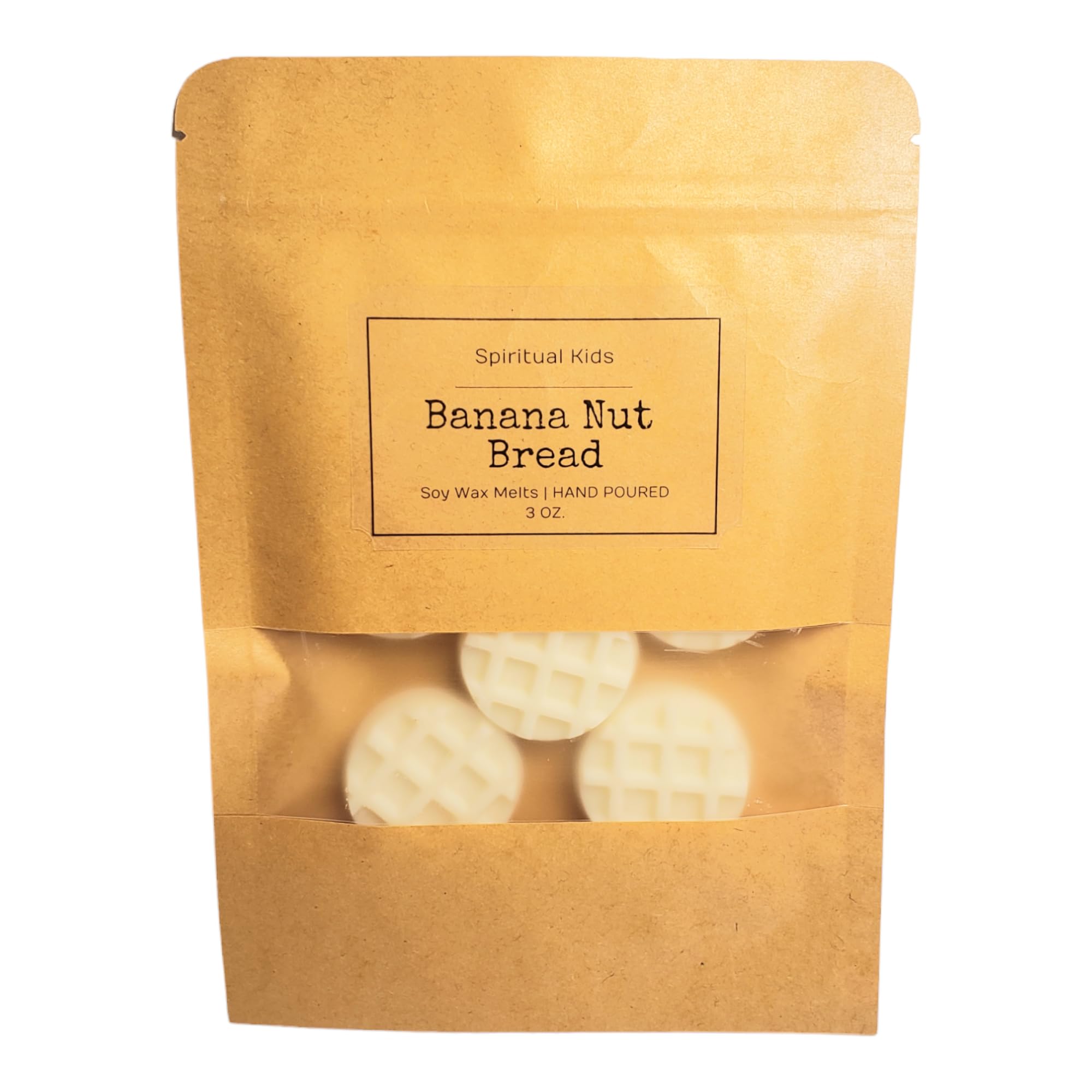 Banana Nut Bread Soy Wax Melts 3oz waffle shaped