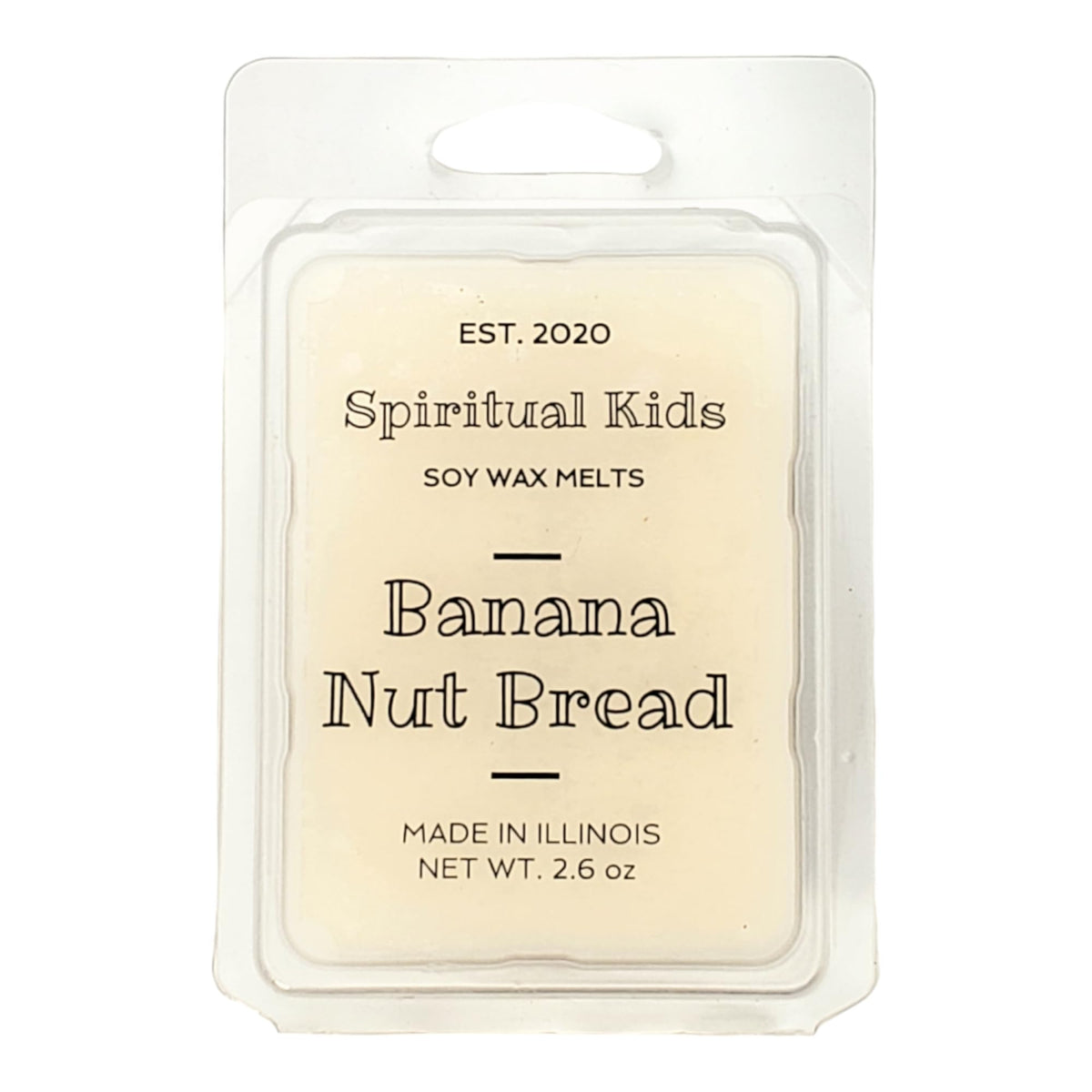 Banana Nut Bread wax melts six 1-inch cubes in pack