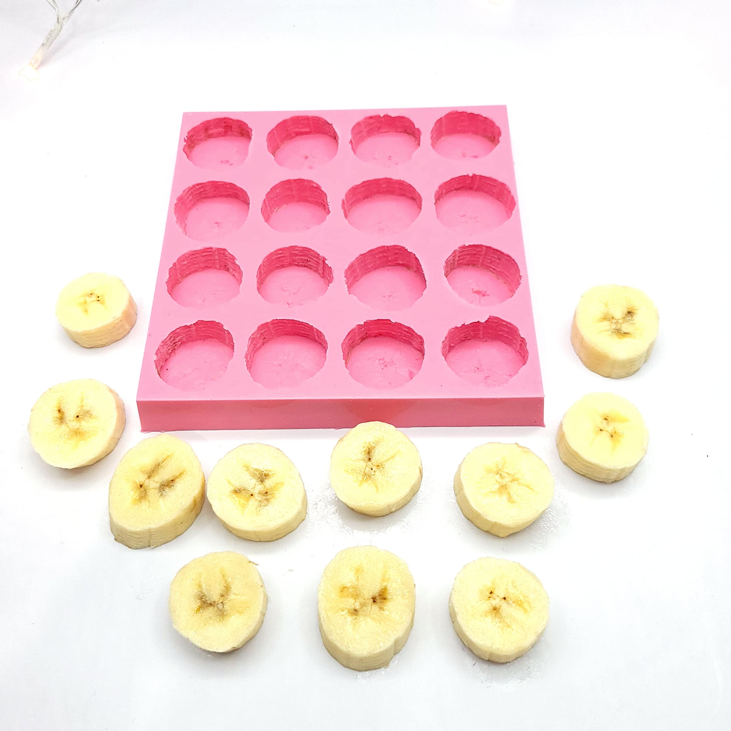 Banana slices mold for soap embeds and clay projects