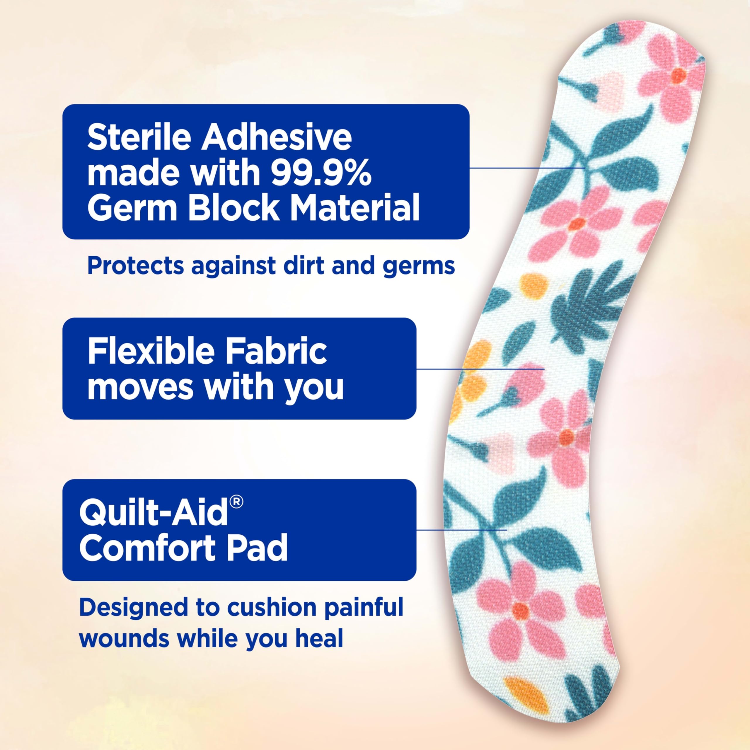 Quilt-Aid Comfort Pad cushions wound care bandages