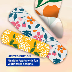 Memory Weave fabric bandages with Wildflower design