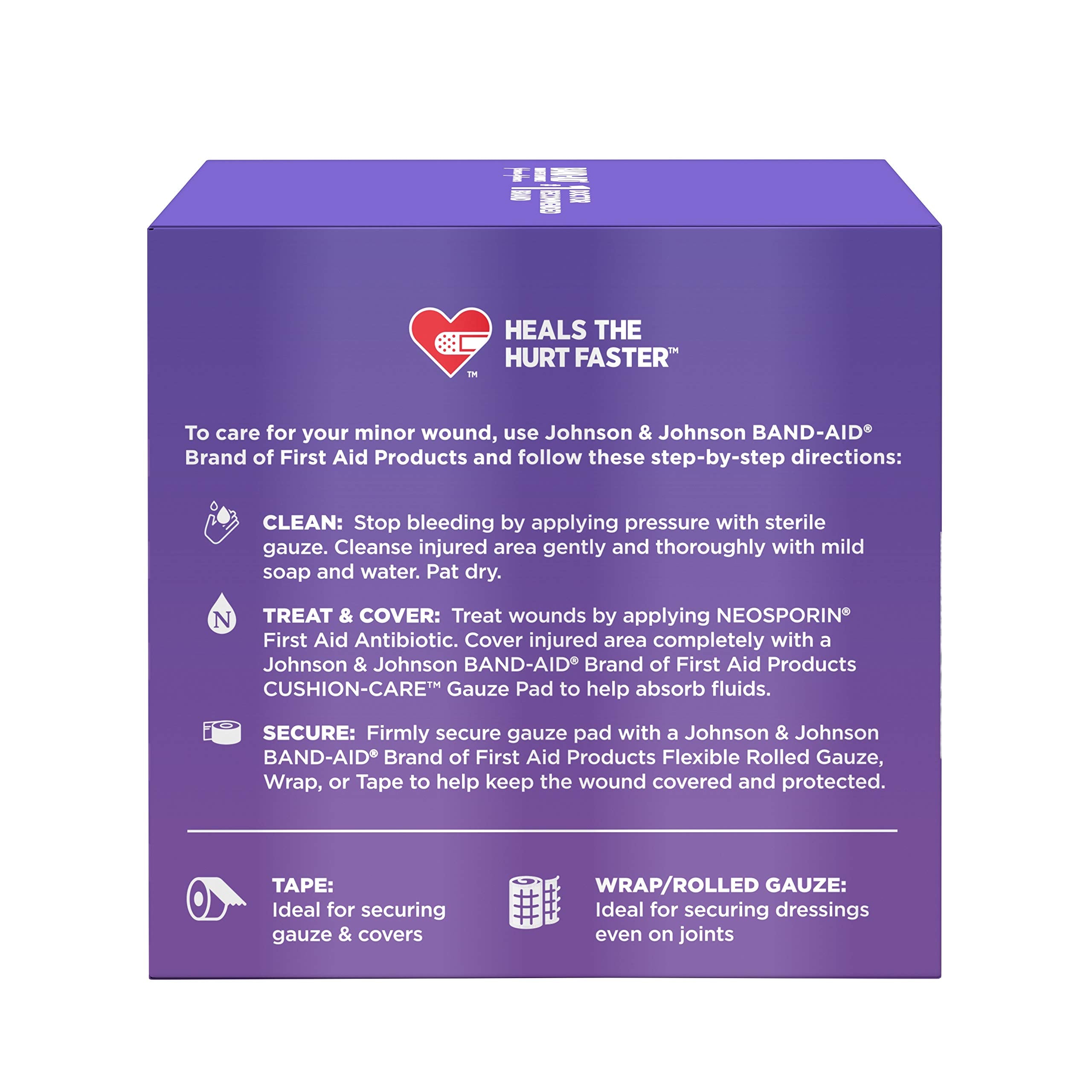 Gauze pad for minor cuts and burns BAND-AID