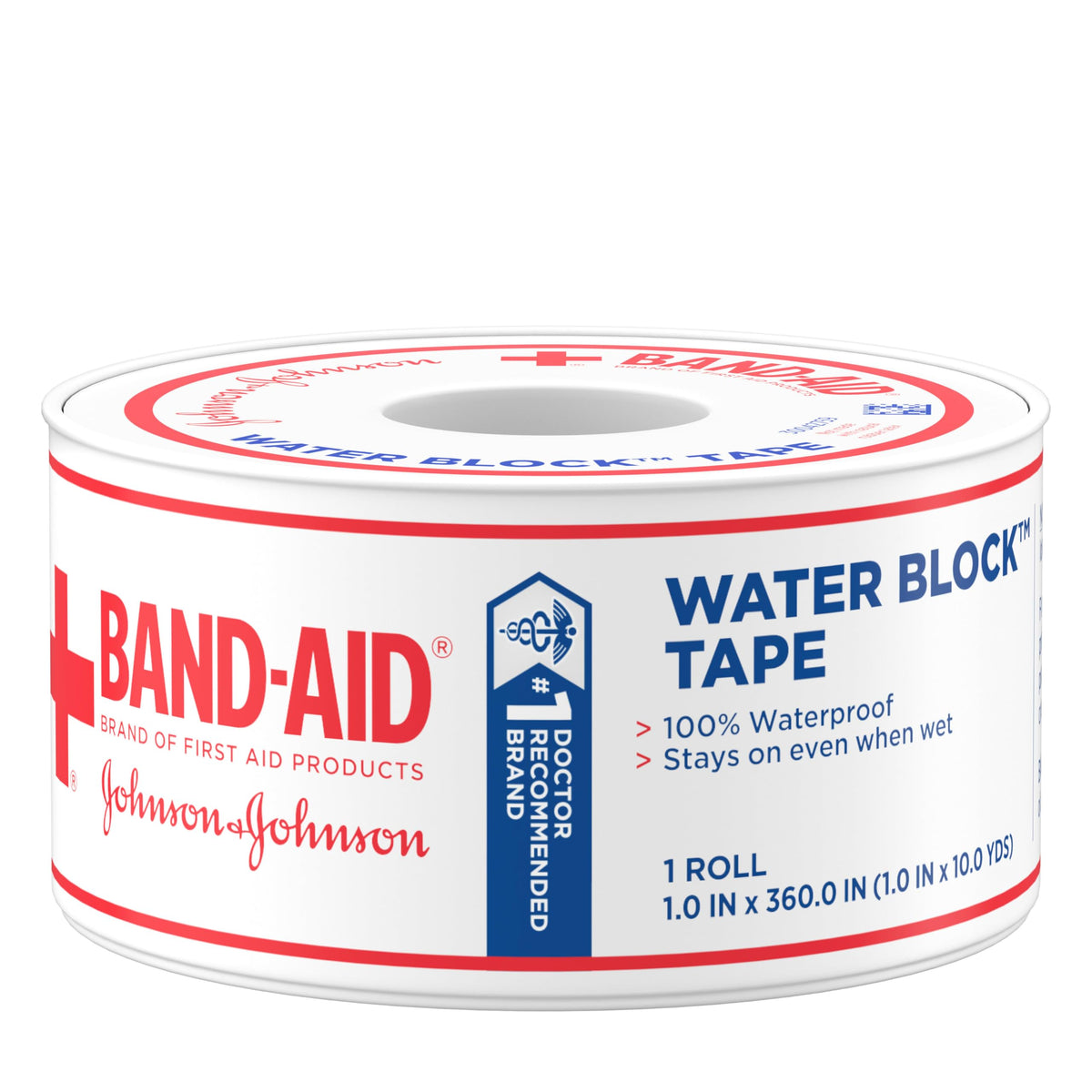 BAND-AID Water Block Tape 1in x 10yd roll product image