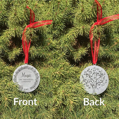 Band director gift ornament hanging on tree