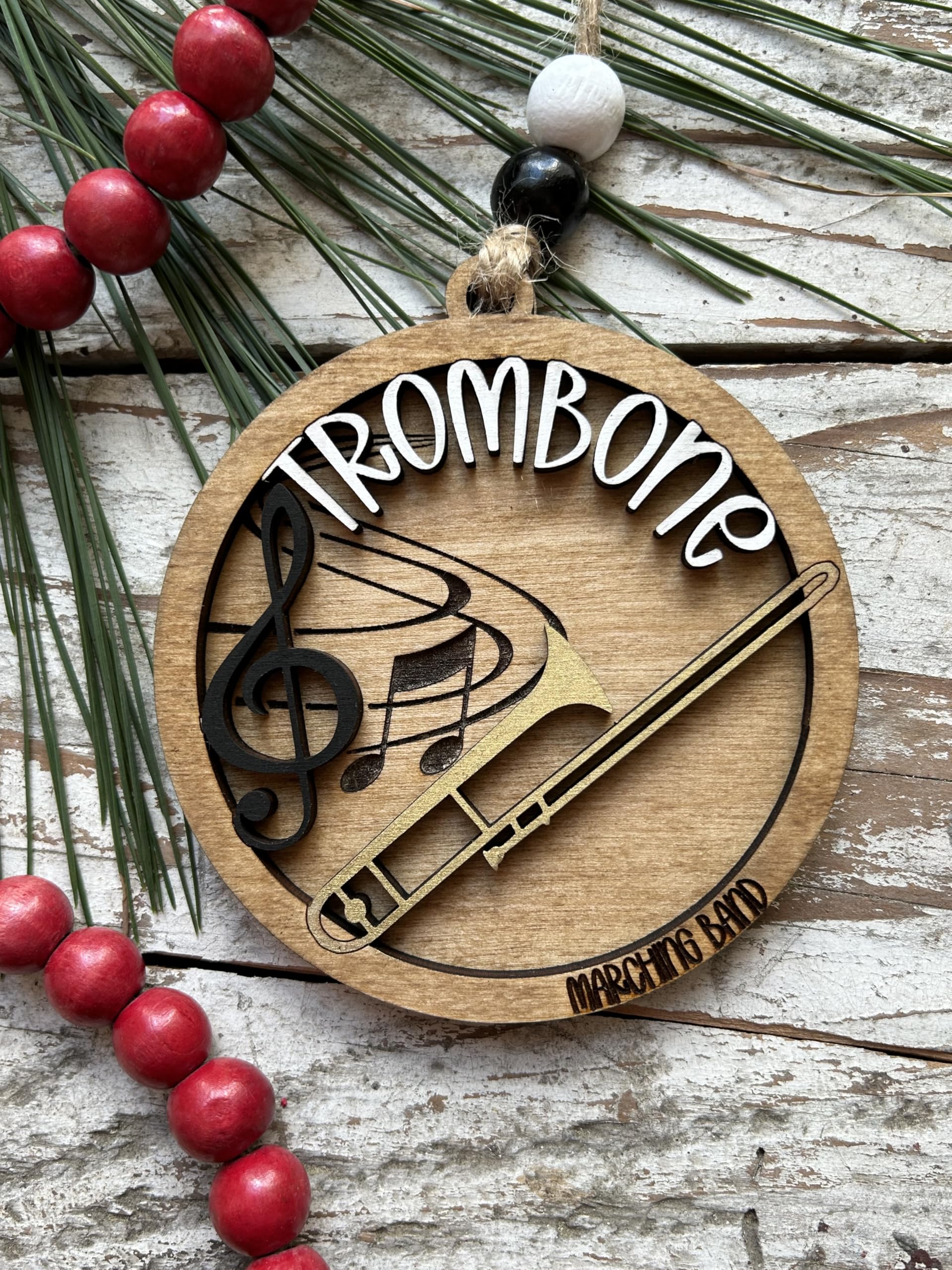 Marching band instrument ornament for Christmas decor