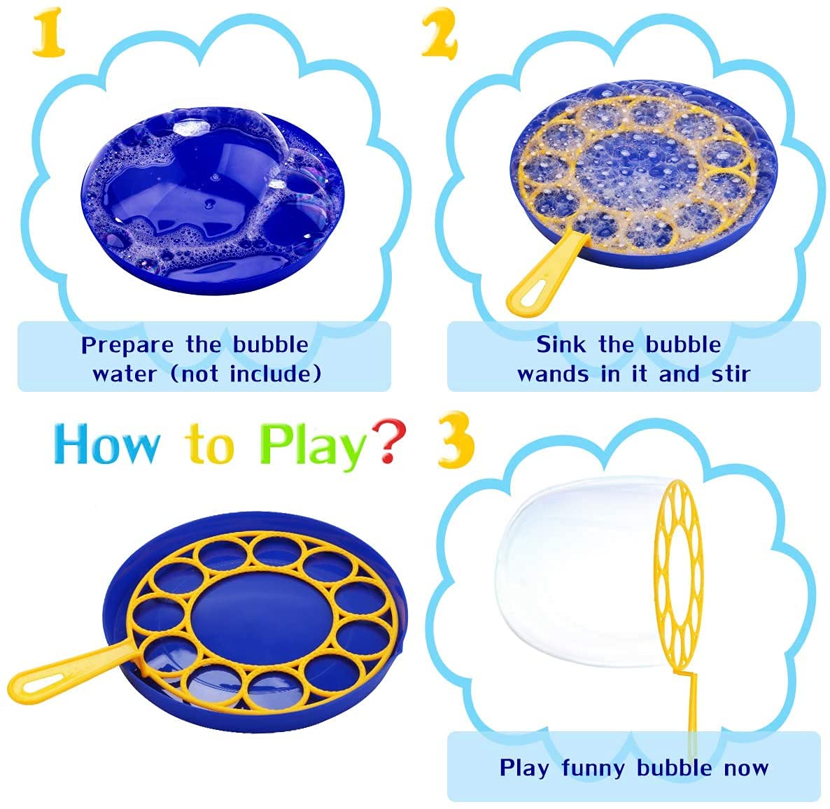 bangcool outdoor bubble play setup with sticks