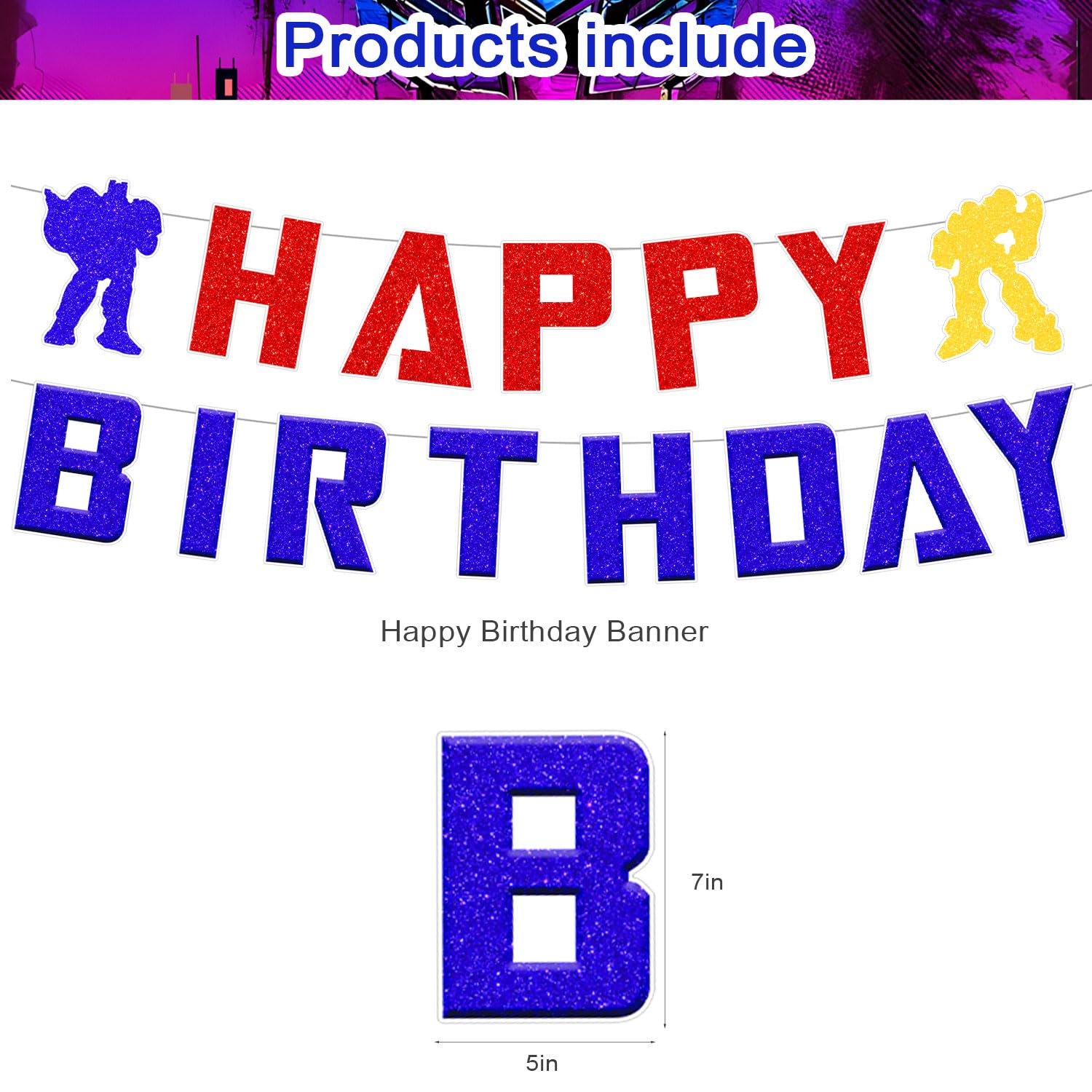 Happy Birthday banner size 150 x 100 cm for party