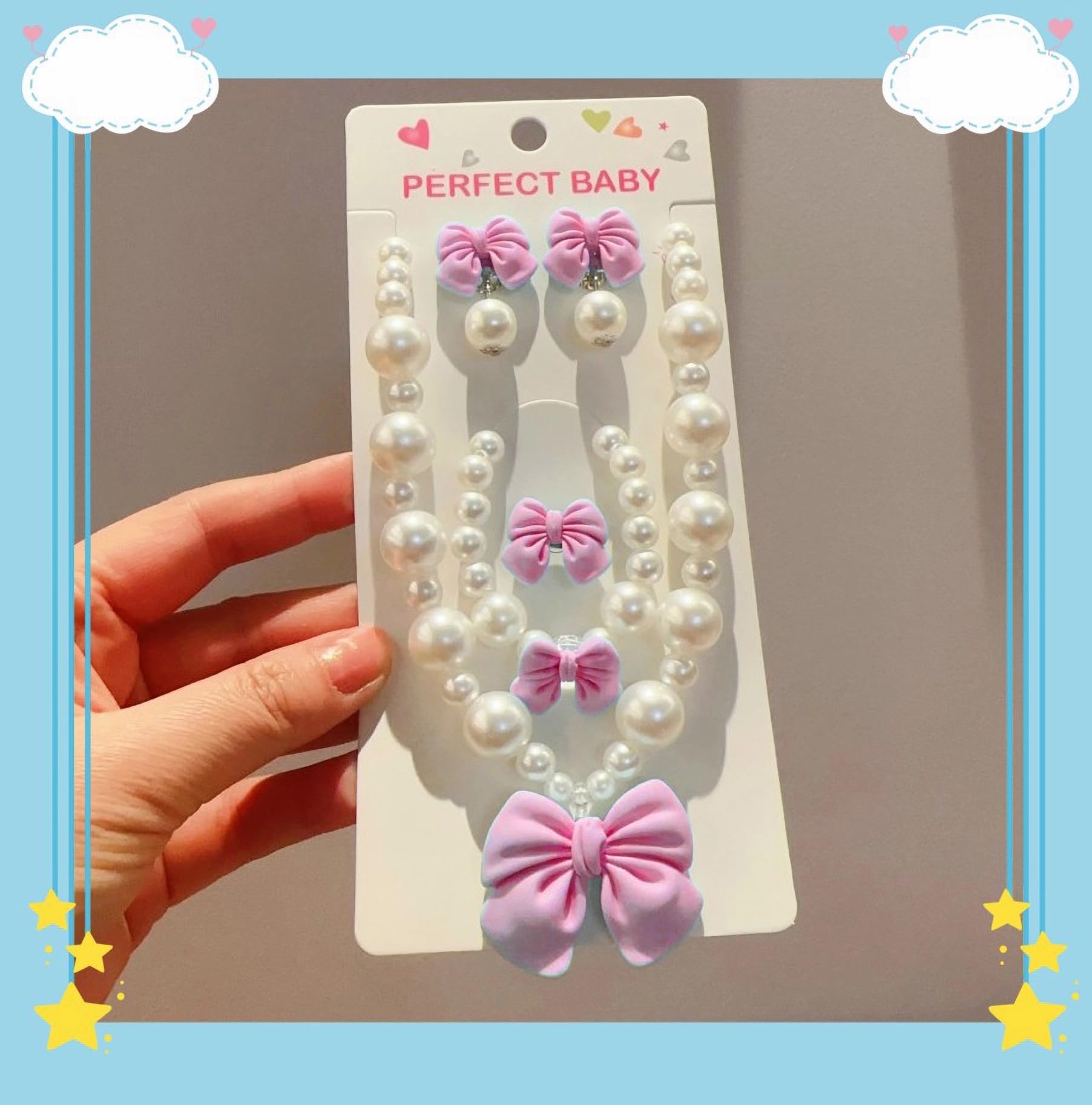 Handmade BaobaoJoy princess jewelry set pink
