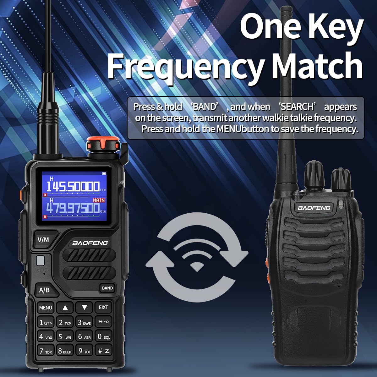 BAOFENG K5PLUS multiple functions panel
