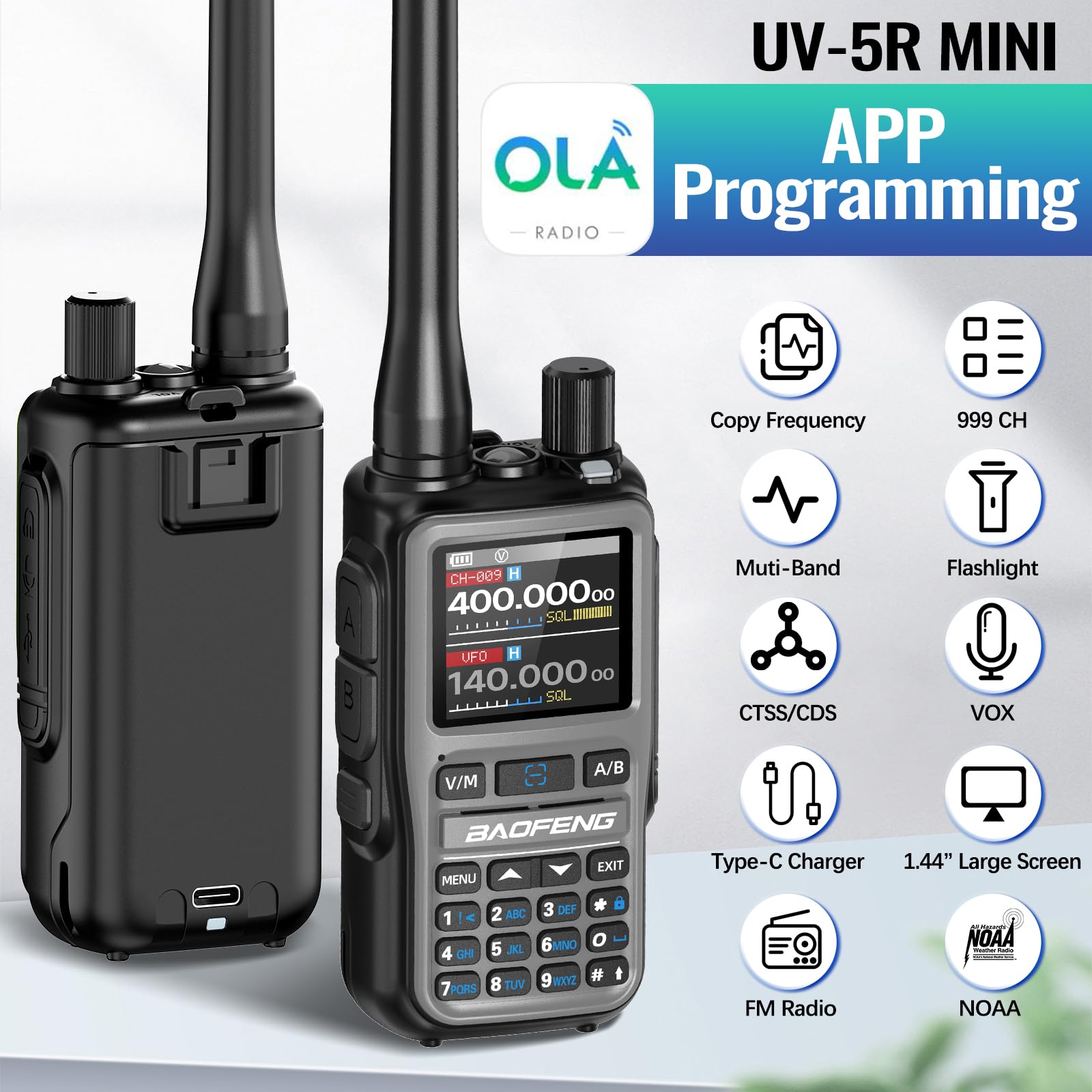 Baofeng UV-5R Mini with NOAA weather alerts