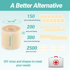 Baojia hydrocolloid patch large wound care application