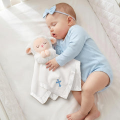 40x28 baptism blanket with prayer motif for infants