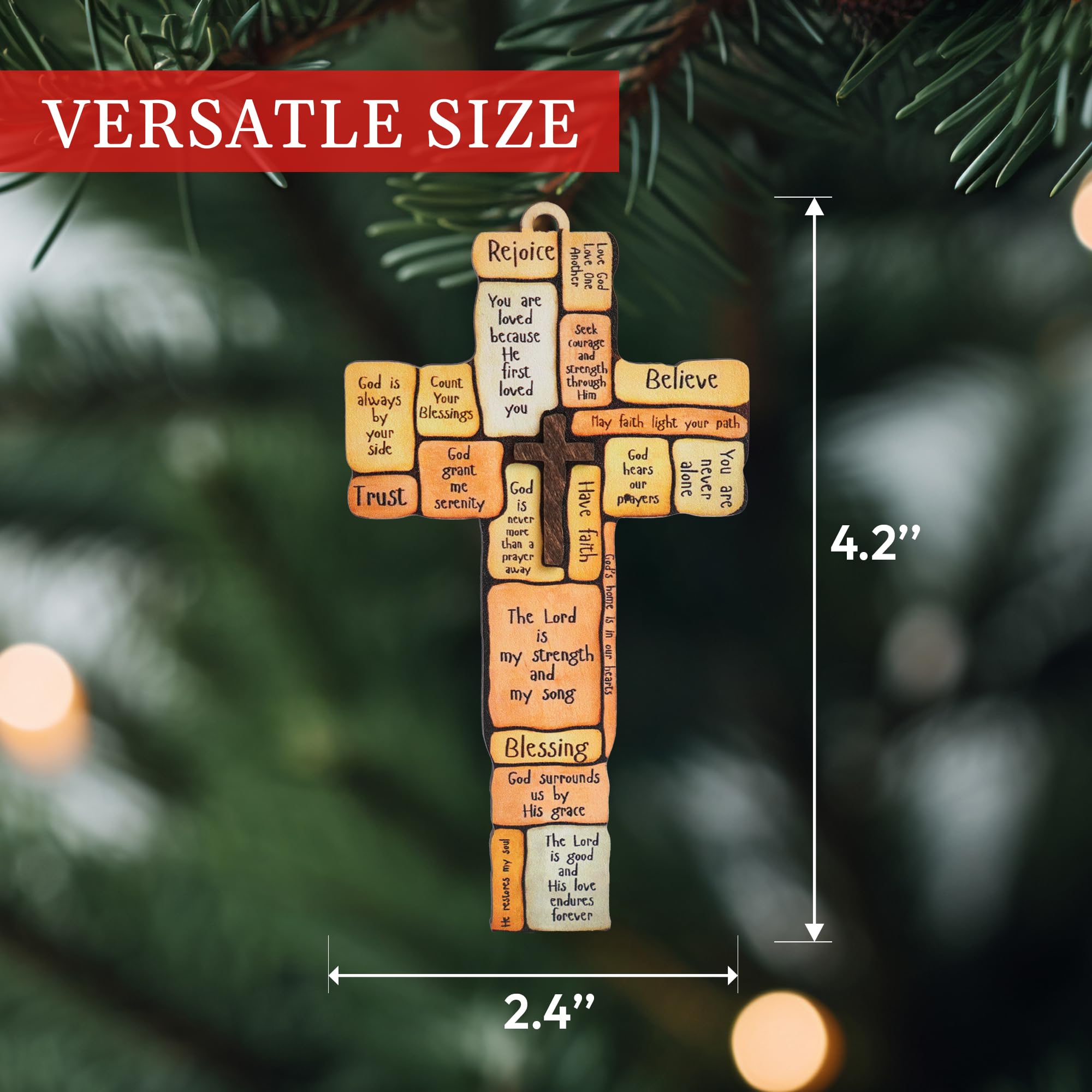 Baptism themed Christmas ornament gift idea