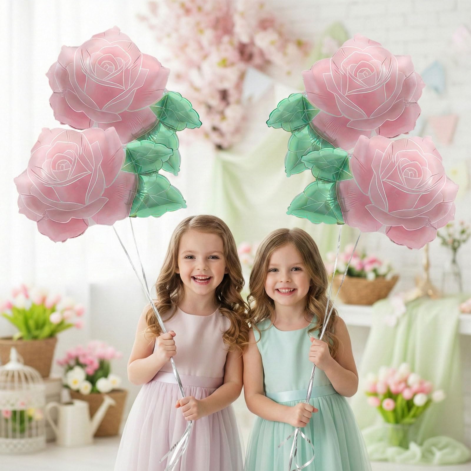 Spring summer floral balloons suitable for milestones
