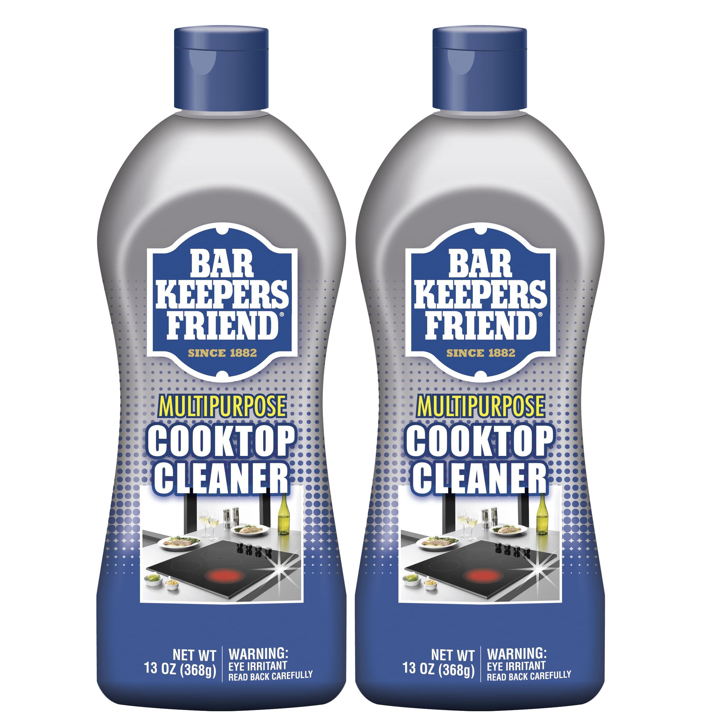 Bar Keepers Friend Cooktop Cleaner bottle label