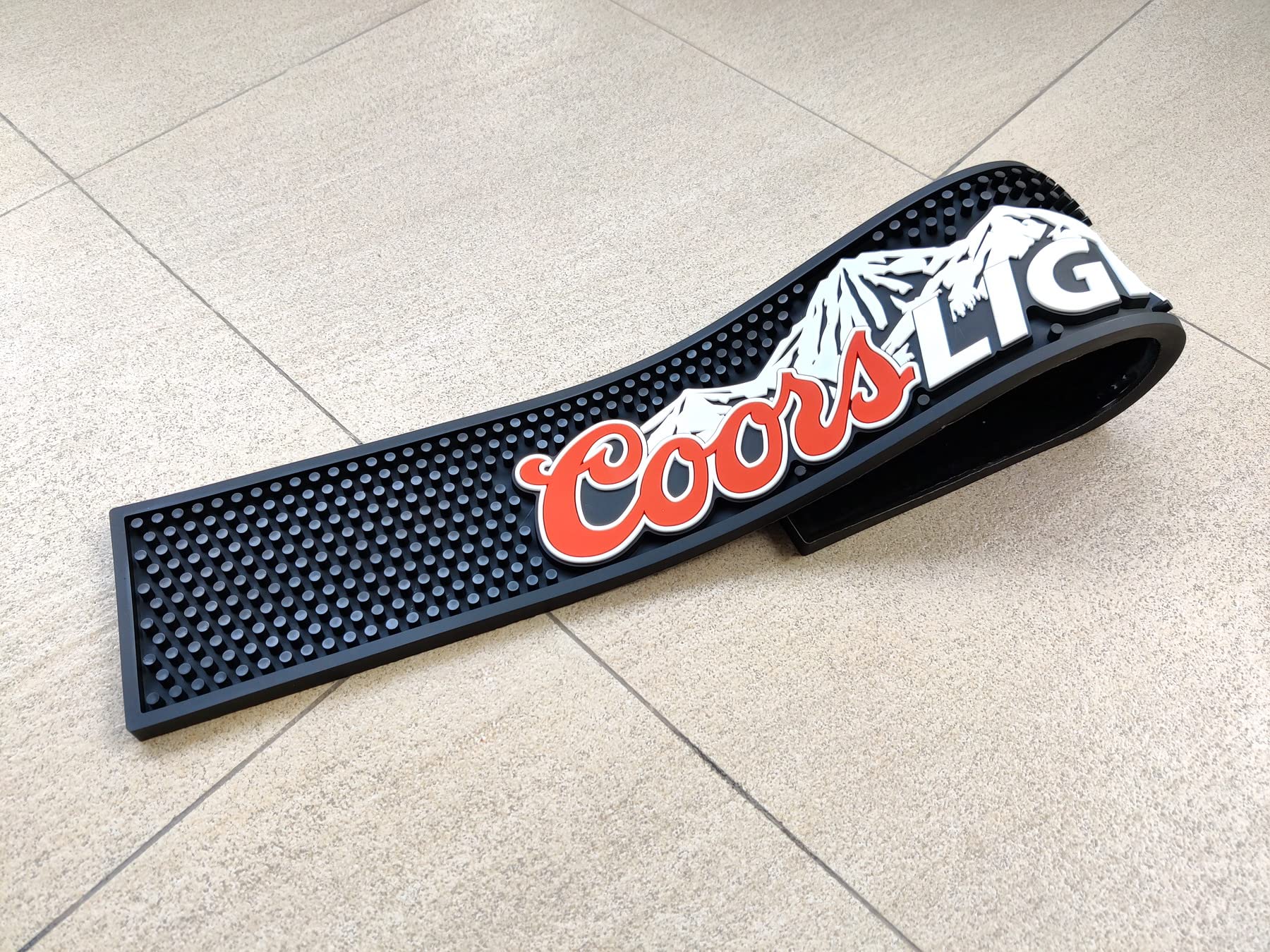 compact bar mat shown on bar counter