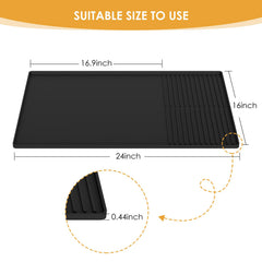 Anti-slip silicone mat for espresso machine area