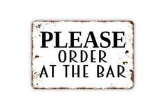 Indoor outdoor use metal tin sign