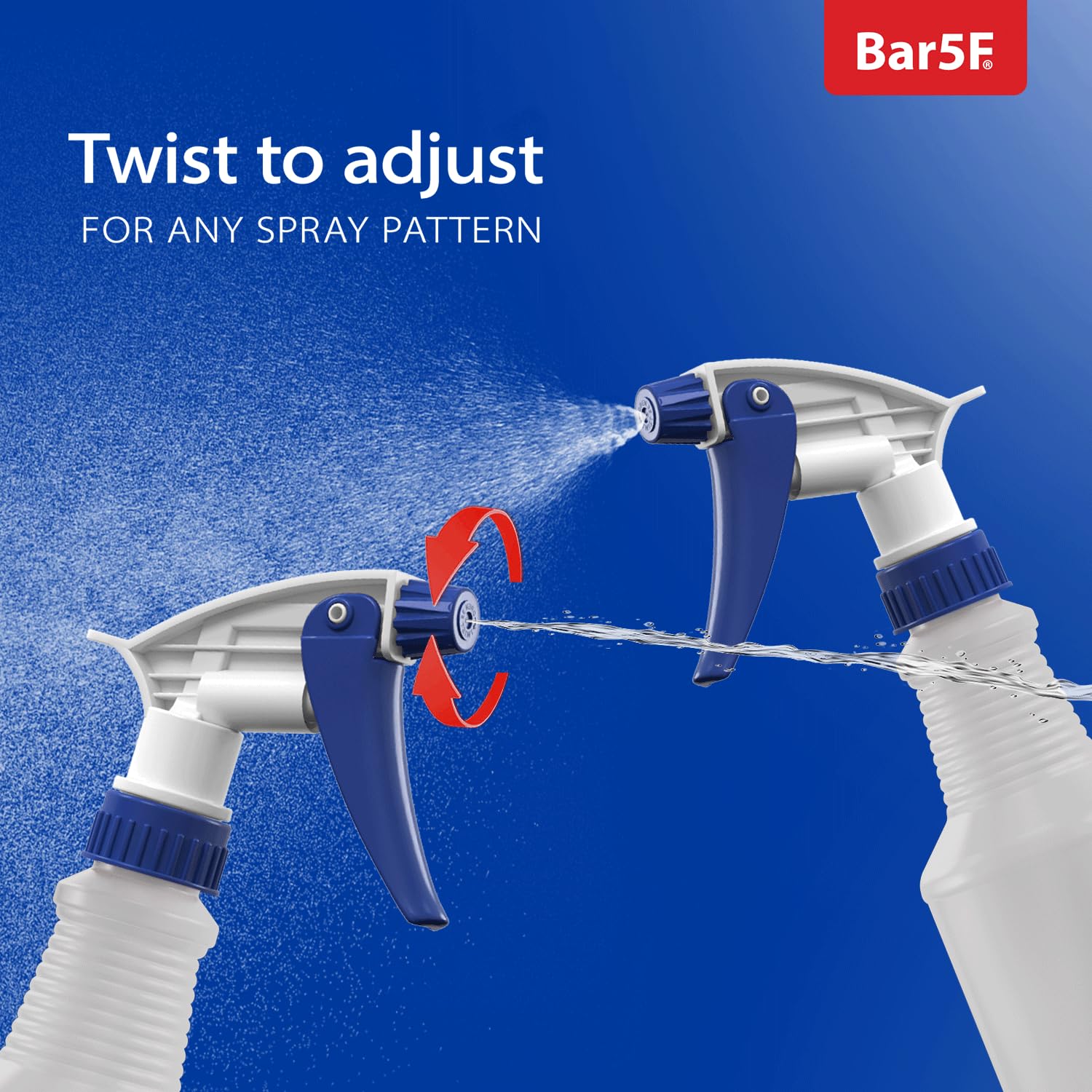 Durable trigger sprayer components polypropylene and HDPE
