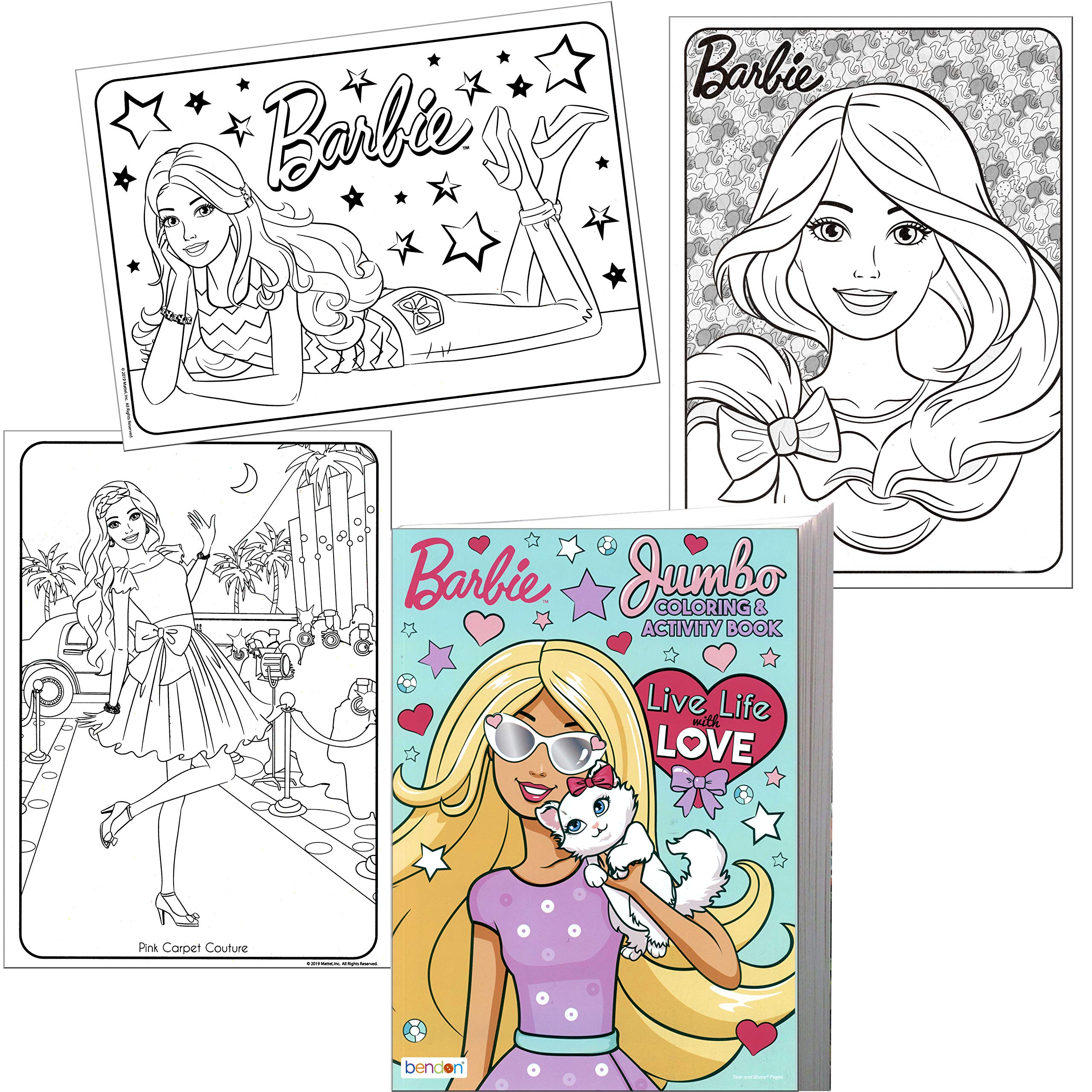 Barbie Live Life with Love coloring pages interior