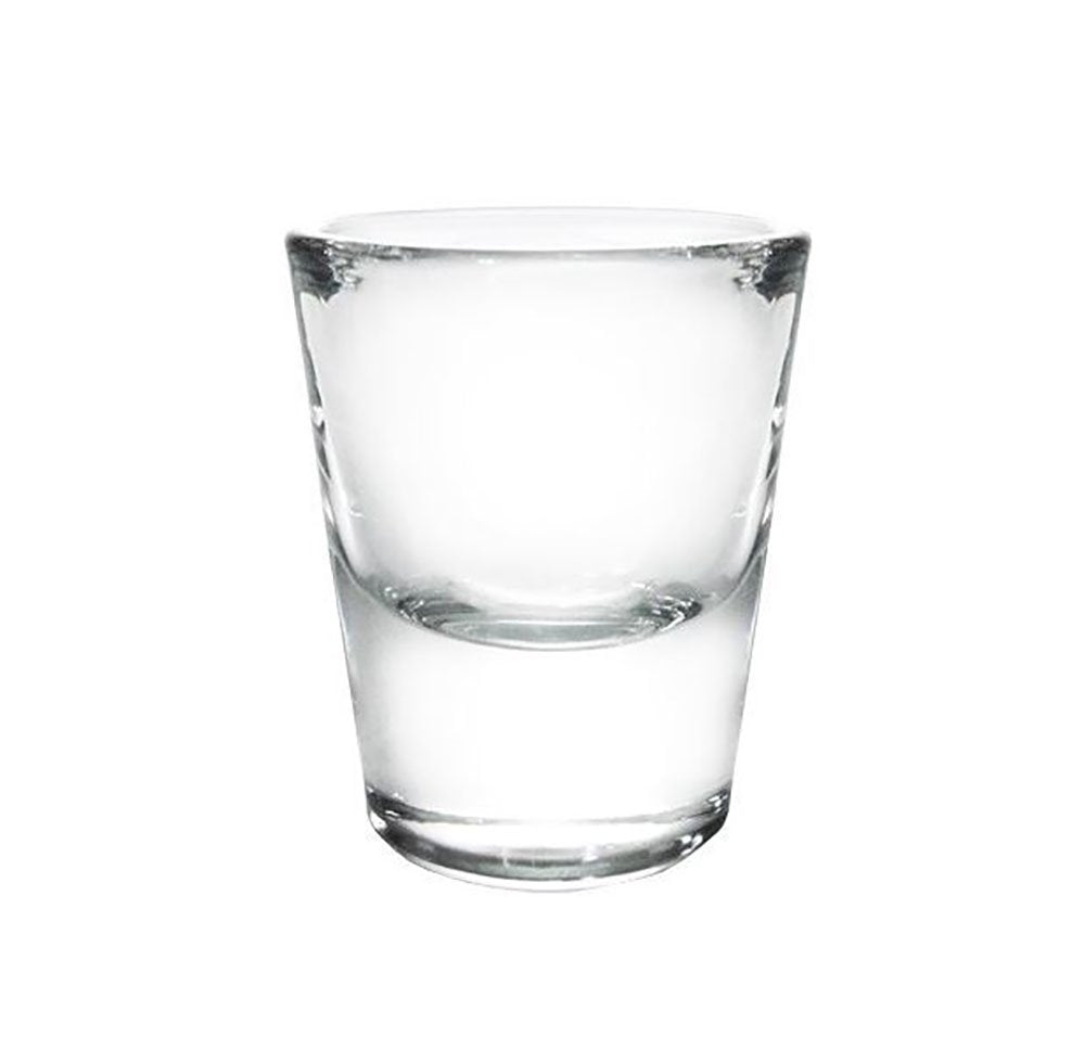 BARCONIC 1 oz thick base clear shot glass pack of 12