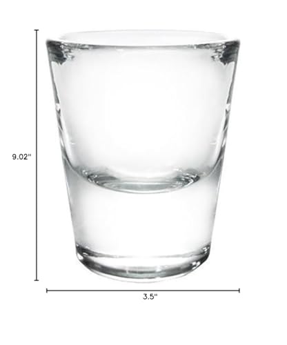 BARCONIC 1 oz thick base clear shot glass for bars