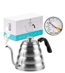 Barista Warrior Gooseneck Kettle silver 1.2L gooseneck spout