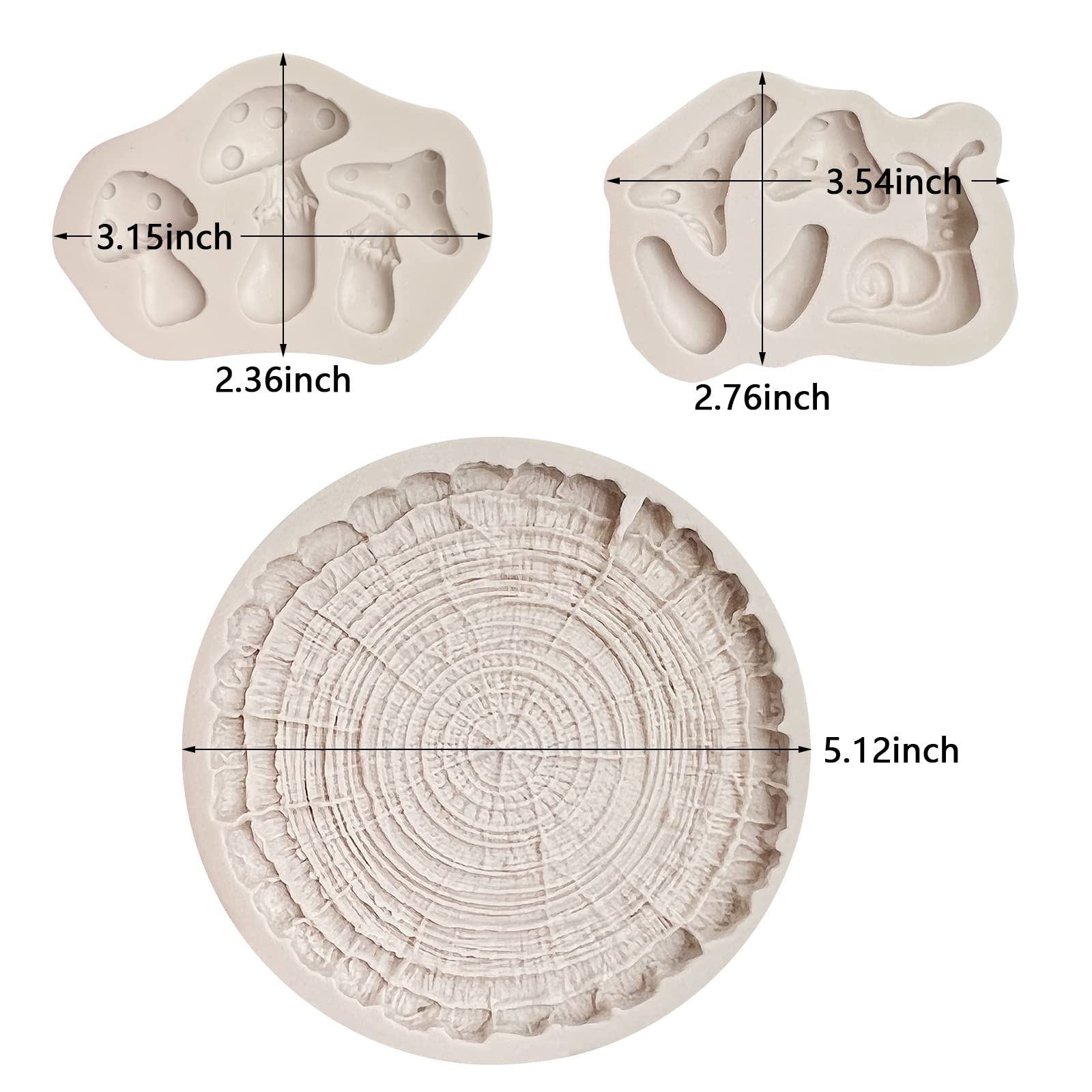 Bark Stump Mold made of food grade silicone