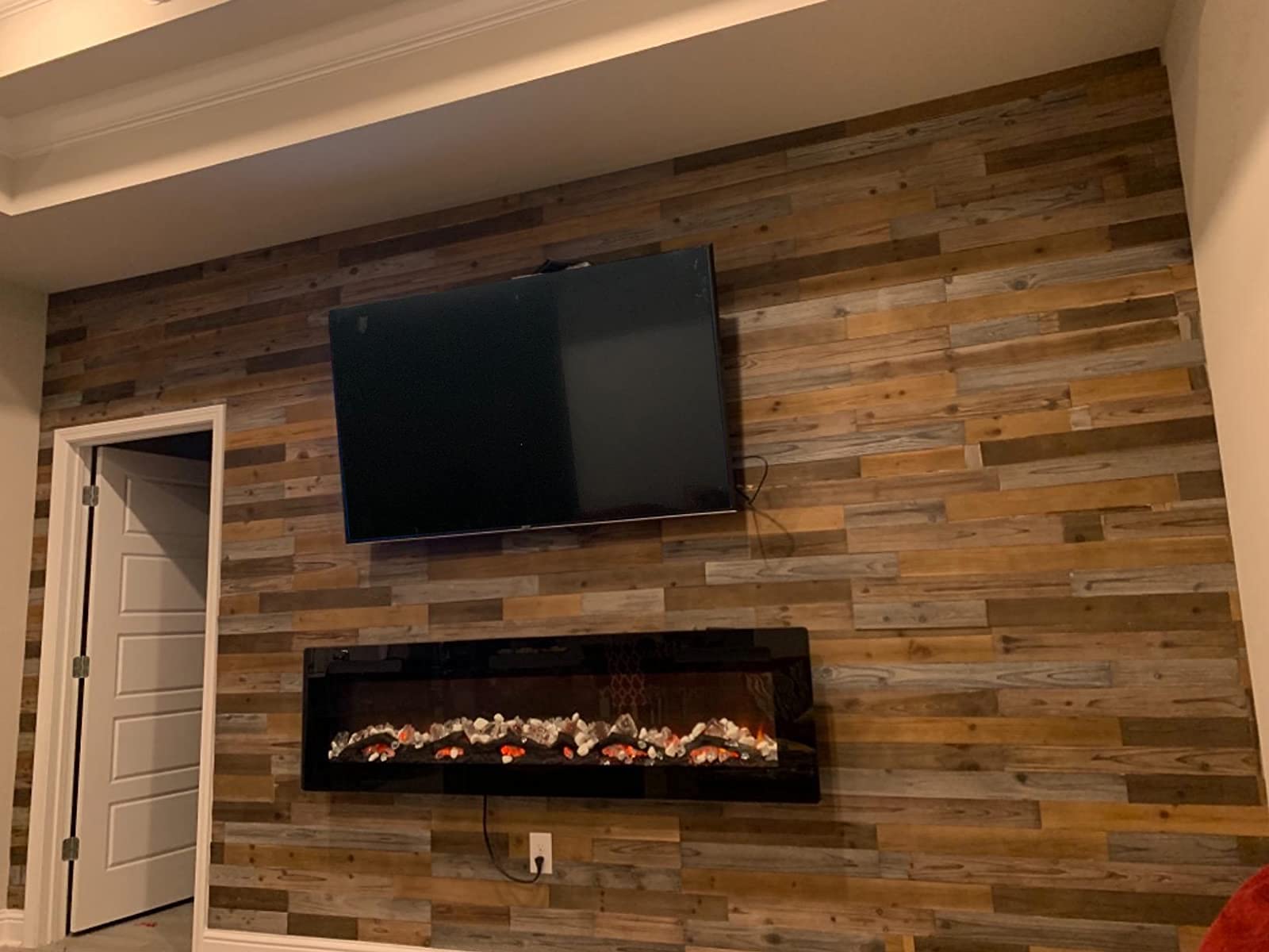 antique finish rustic barn wood texture on planks