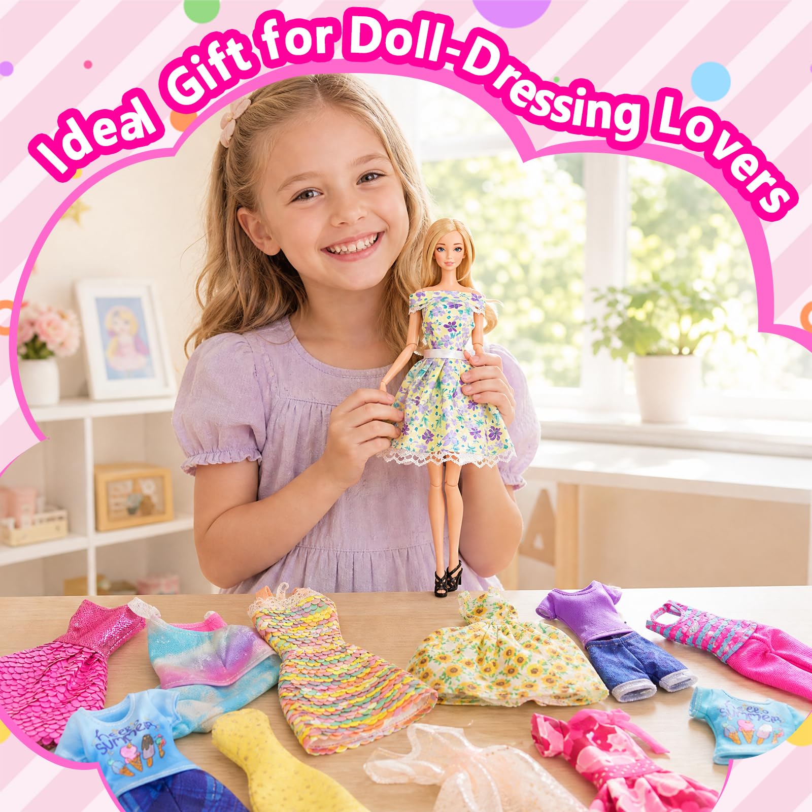 11.5 inch BARWA doll clothes for play and dress up