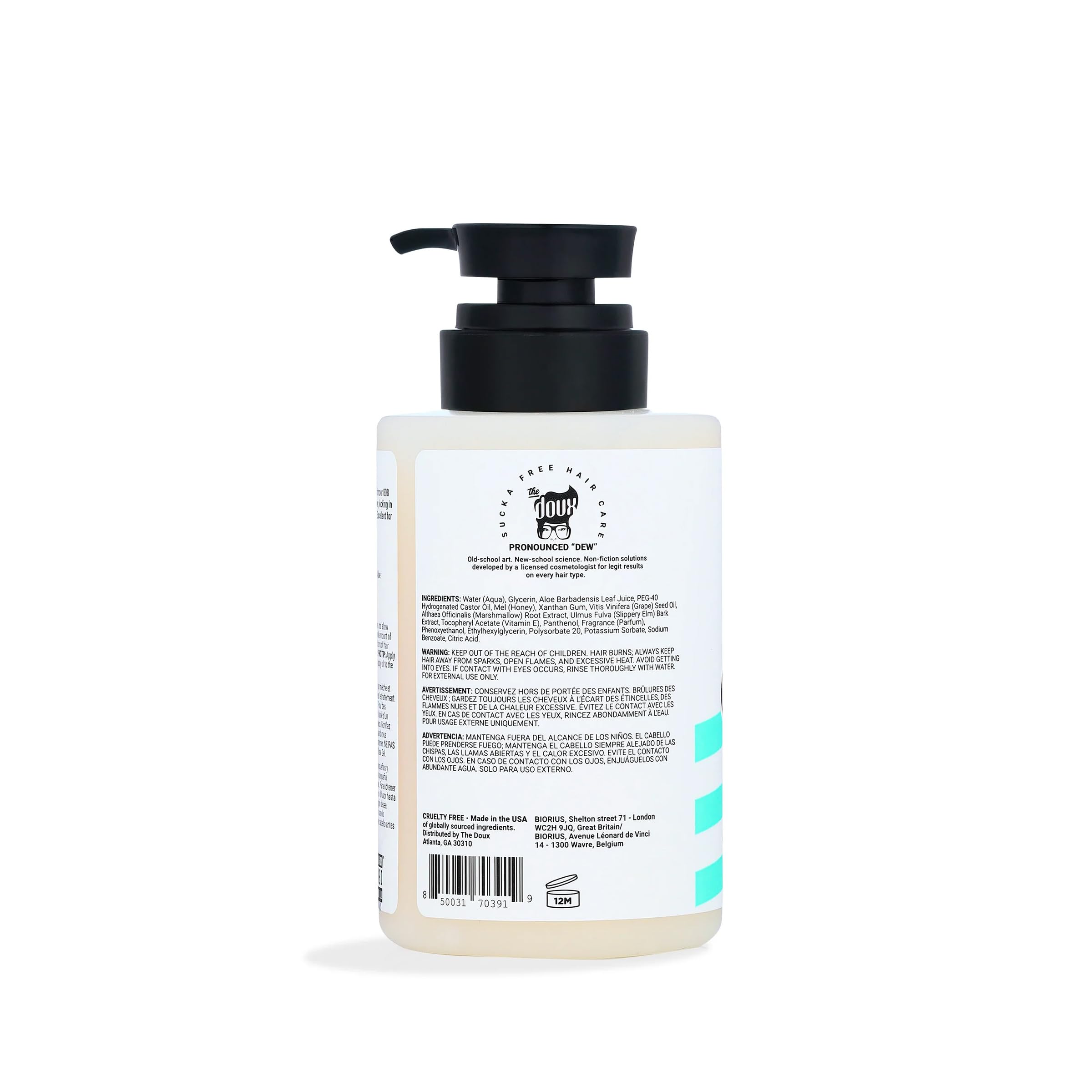 Doux frizz control gel with honey and aloe