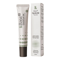 Base18 HydroSil Scar Gel 30ml product packaging front