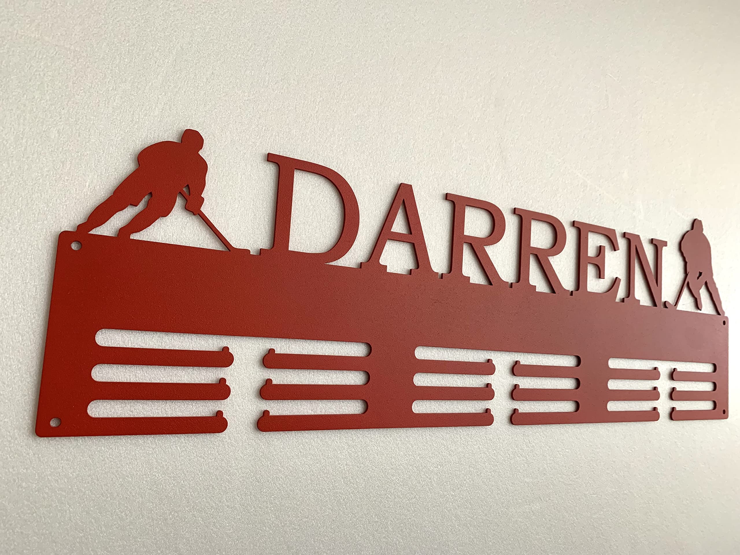 metal medal display with four side hanging holes