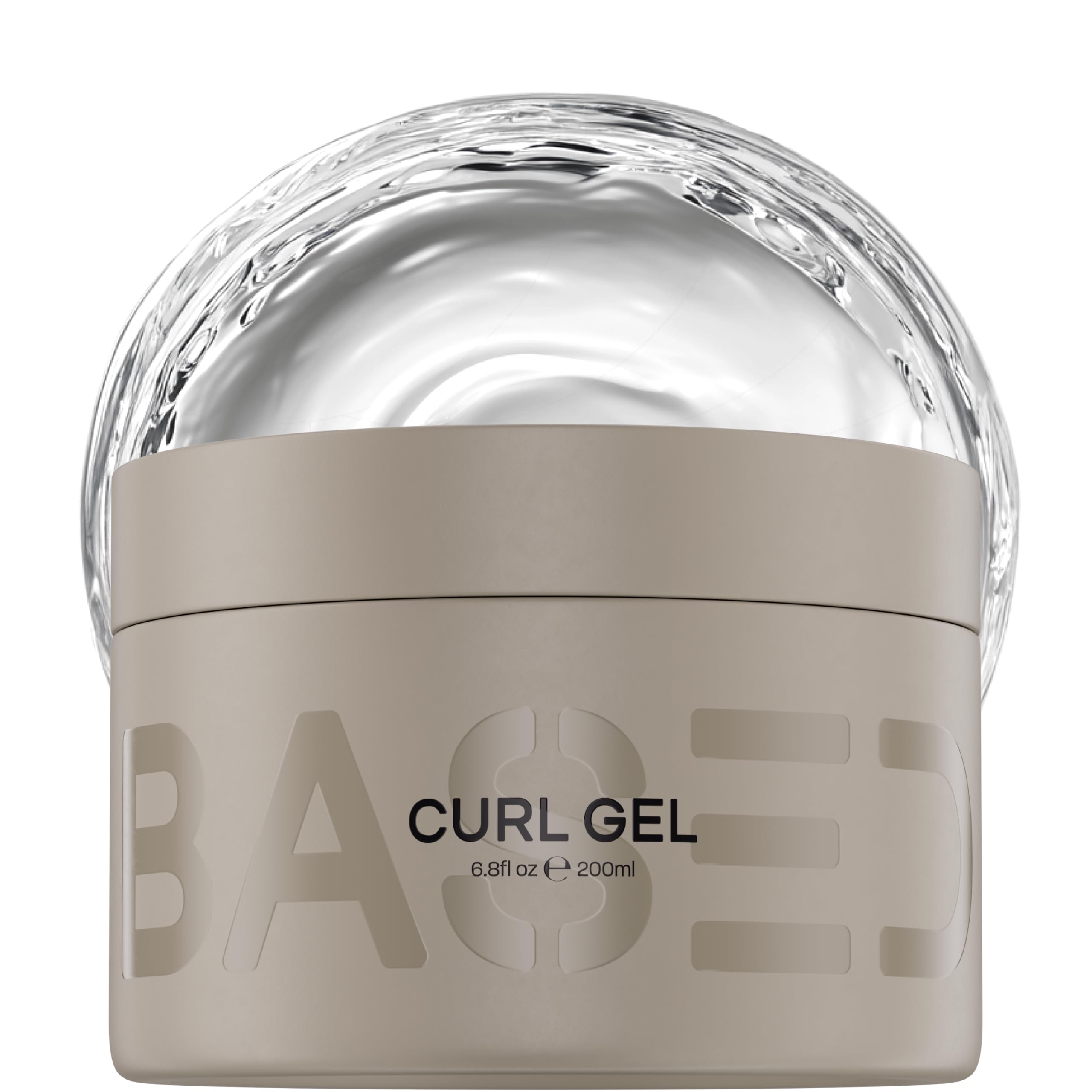 BASED Curl Gel bottle label and packaging