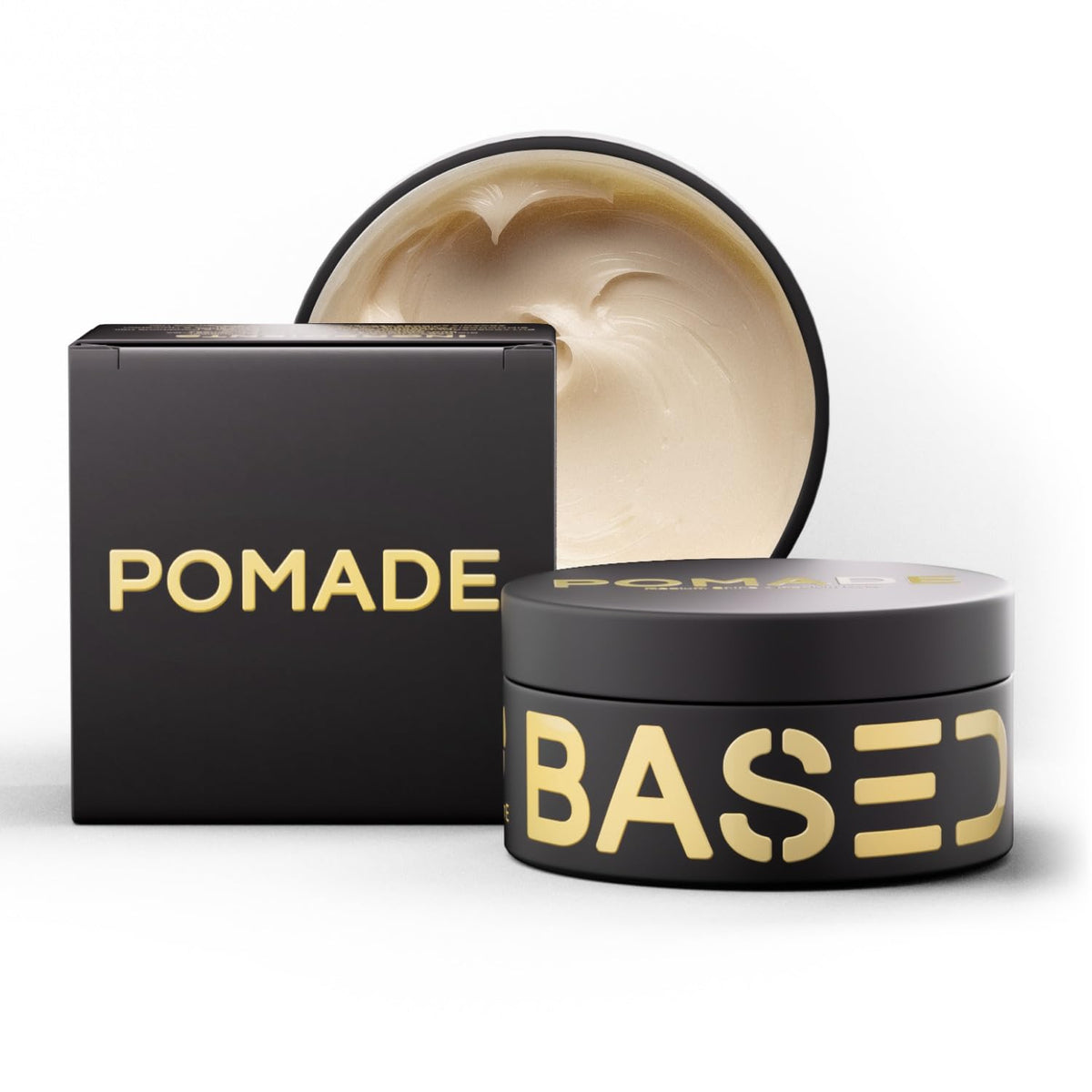 BASED Pomade for Men 3 oz packaging